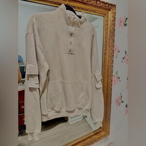 MIAMI Beige Men's Hoodie